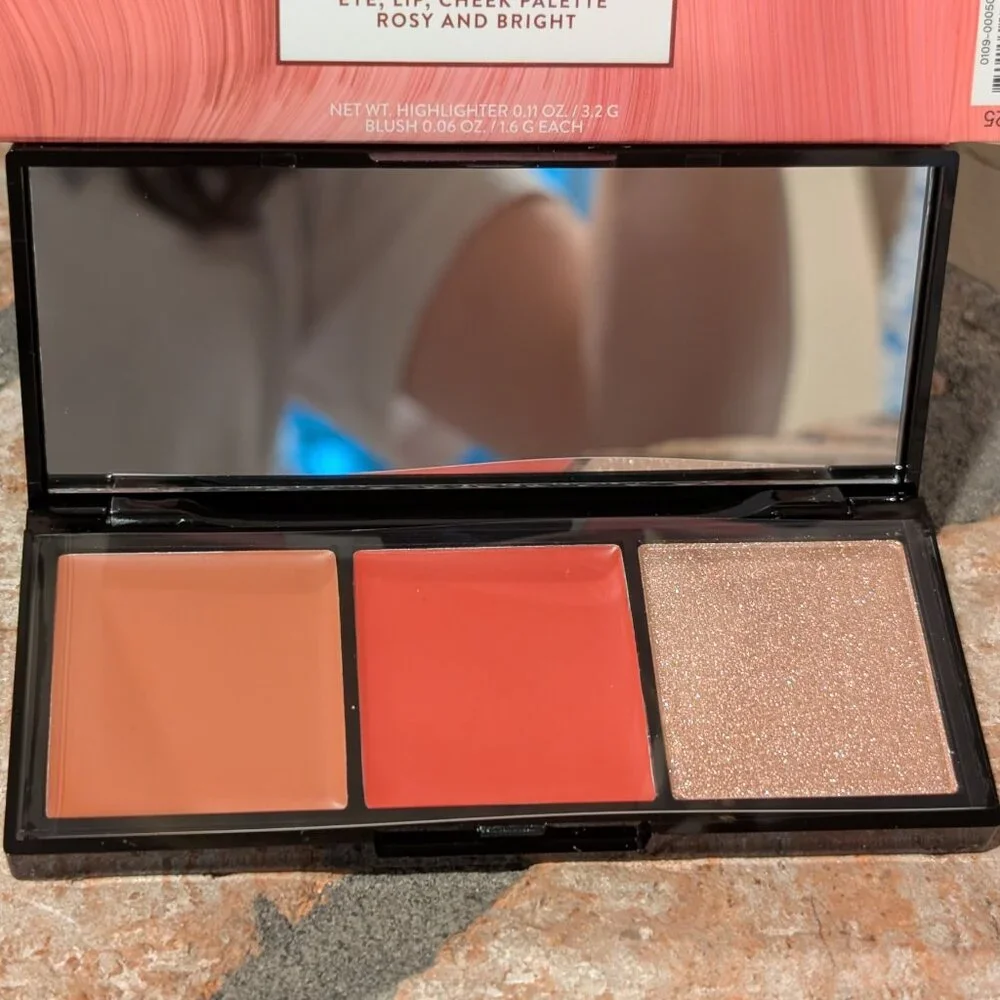 Laura Geller – Made to Multitask Eye, Lip & Cheek Palette • Rosy & Bright • NEW